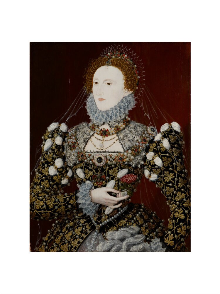 Queen elizabeth i portrait print (art print, small, no frame)