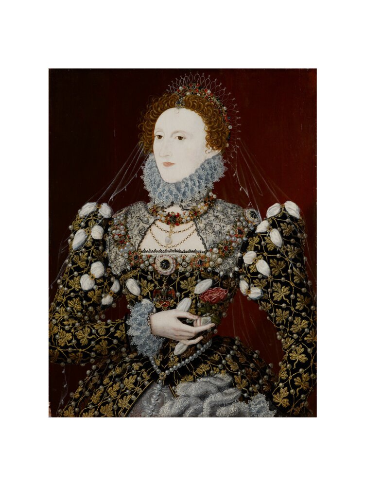 Queen elizabeth i portrait print (art print, medium, no frame)