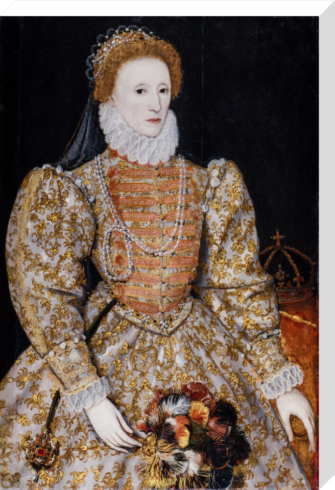 Queen elizabeth i portrait print (stretched canvas, large, no frame)