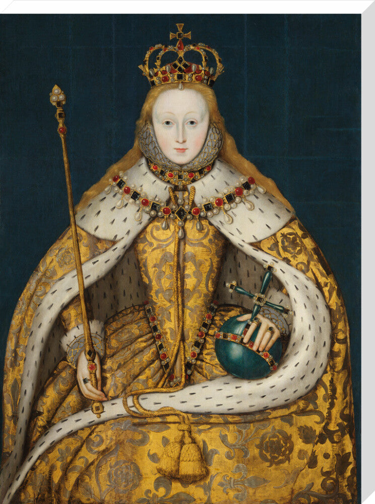 Queen elizabeth i portrait print (stretched canvas, extra large, no frame)