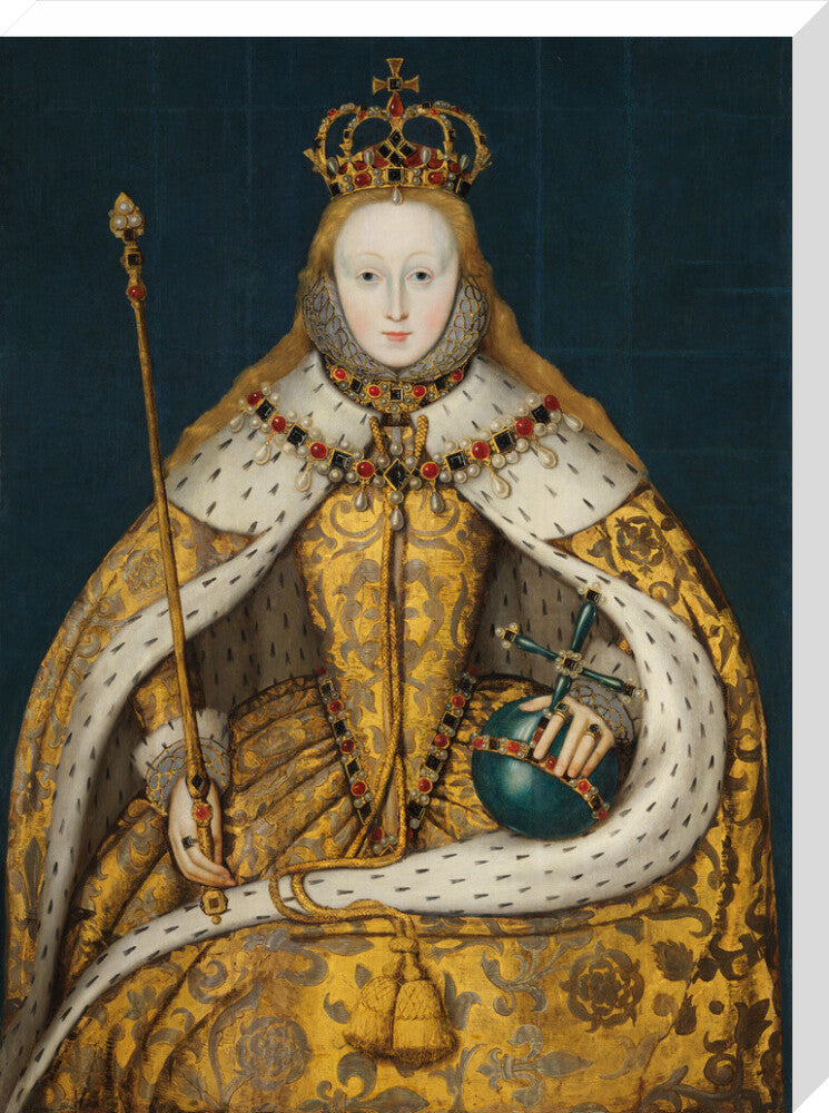 Queen elizabeth i portrait print (stretched canvas, large, no frame)