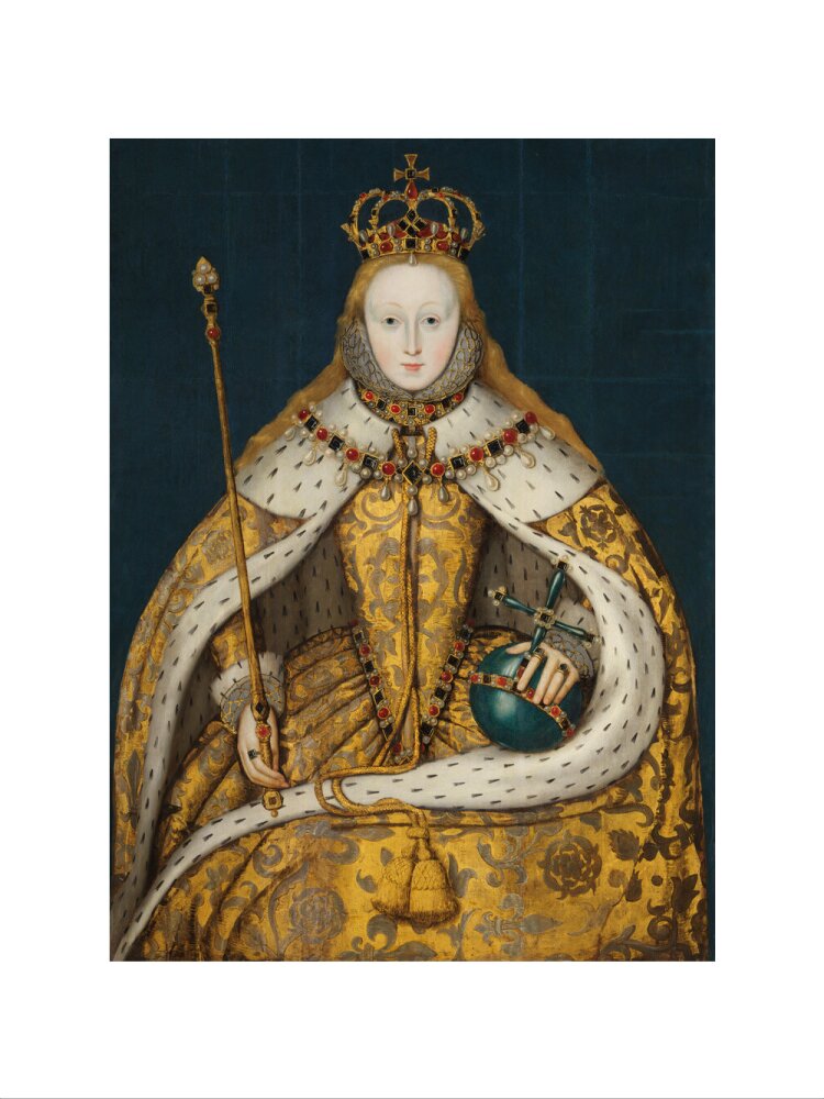 Queen elizabeth i portrait print (art print, small, no frame)