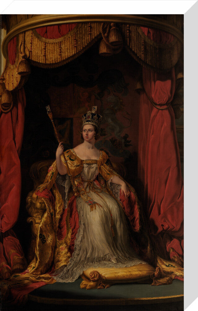 Queen victoria portrait print (stretched canvas, medium, no frame)