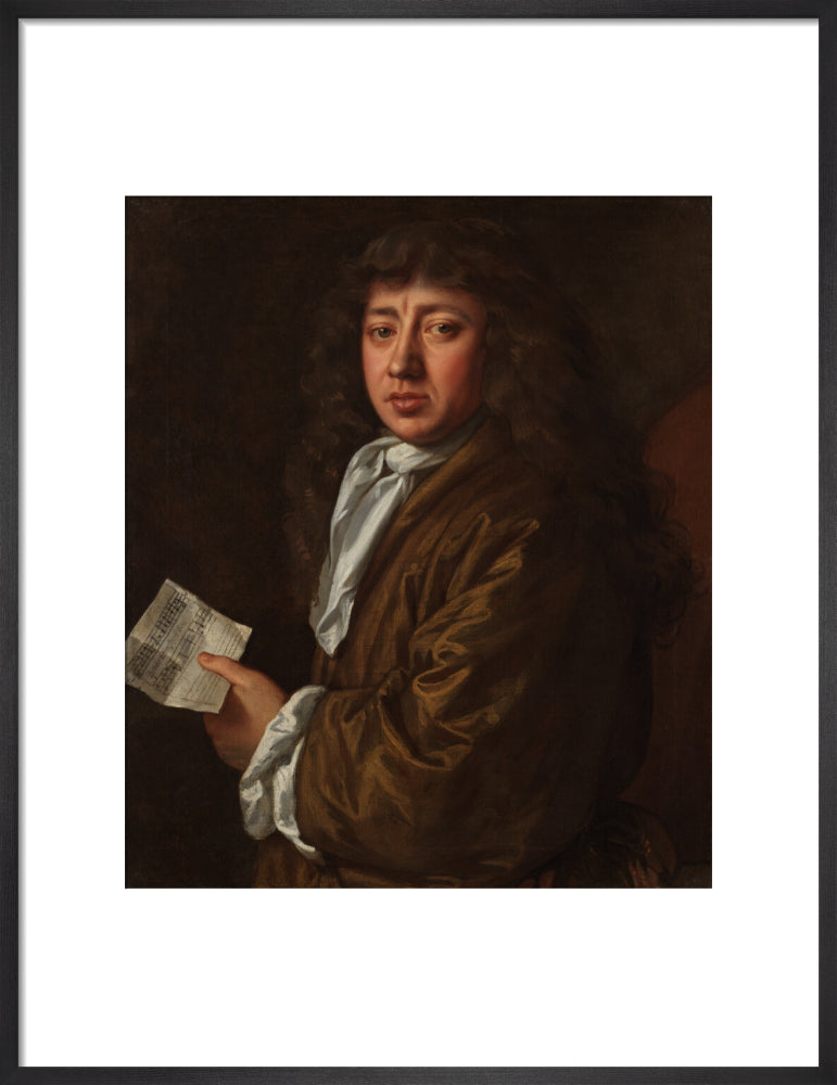 Samuel pepys portrait print (art print, medium, black frame)