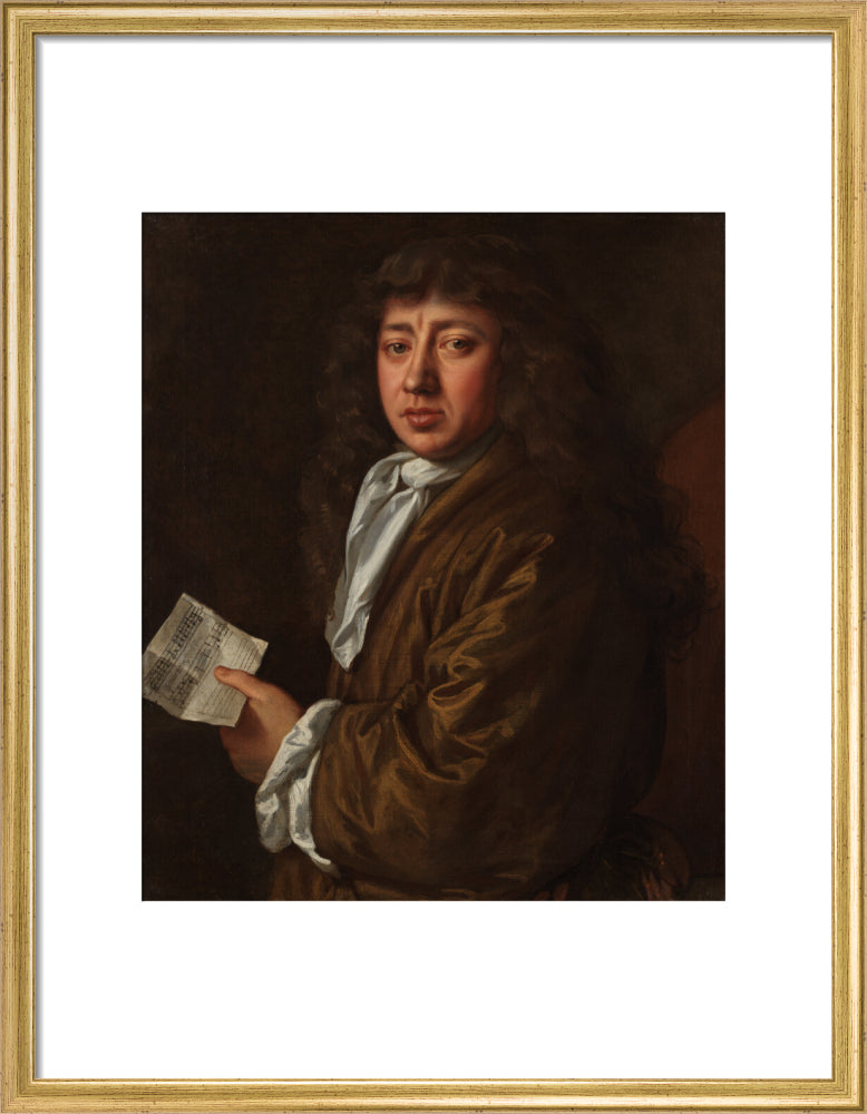 Samuel pepys portrait print (art print, medium, gold frame)