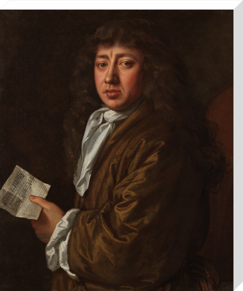 Samuel pepys portrait print (stretched canvas, large, no frame)