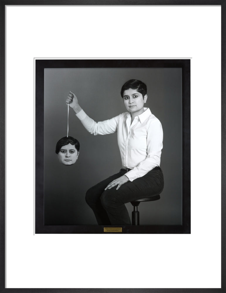 Shami chakrabarti portrait print (art print, medium, black frame)