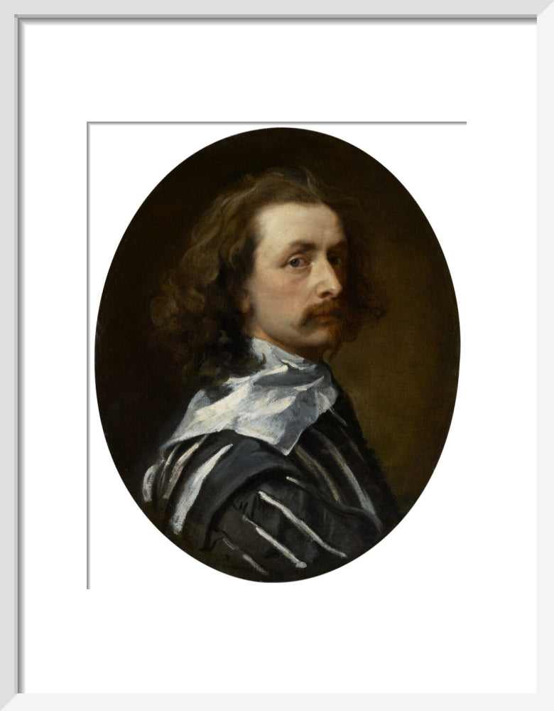 Sir anthony van dyck portrait print (art print, small, white frame)