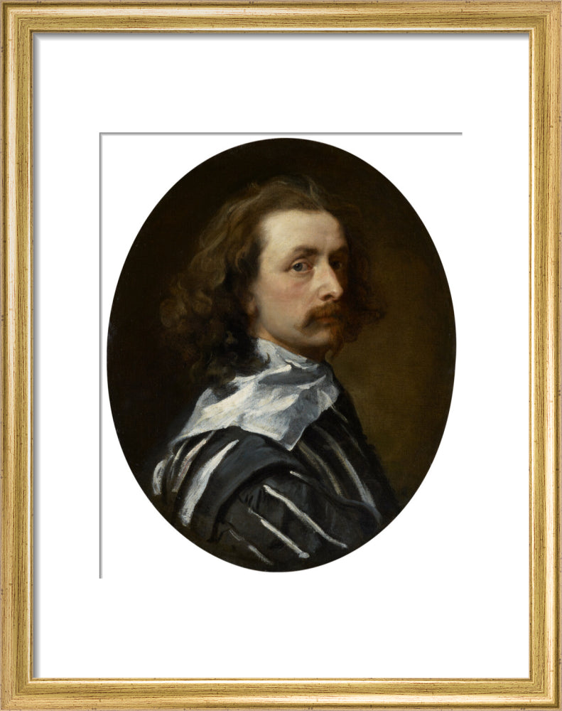 Sir anthony van dyck portrait print (art print, small, gold frame)