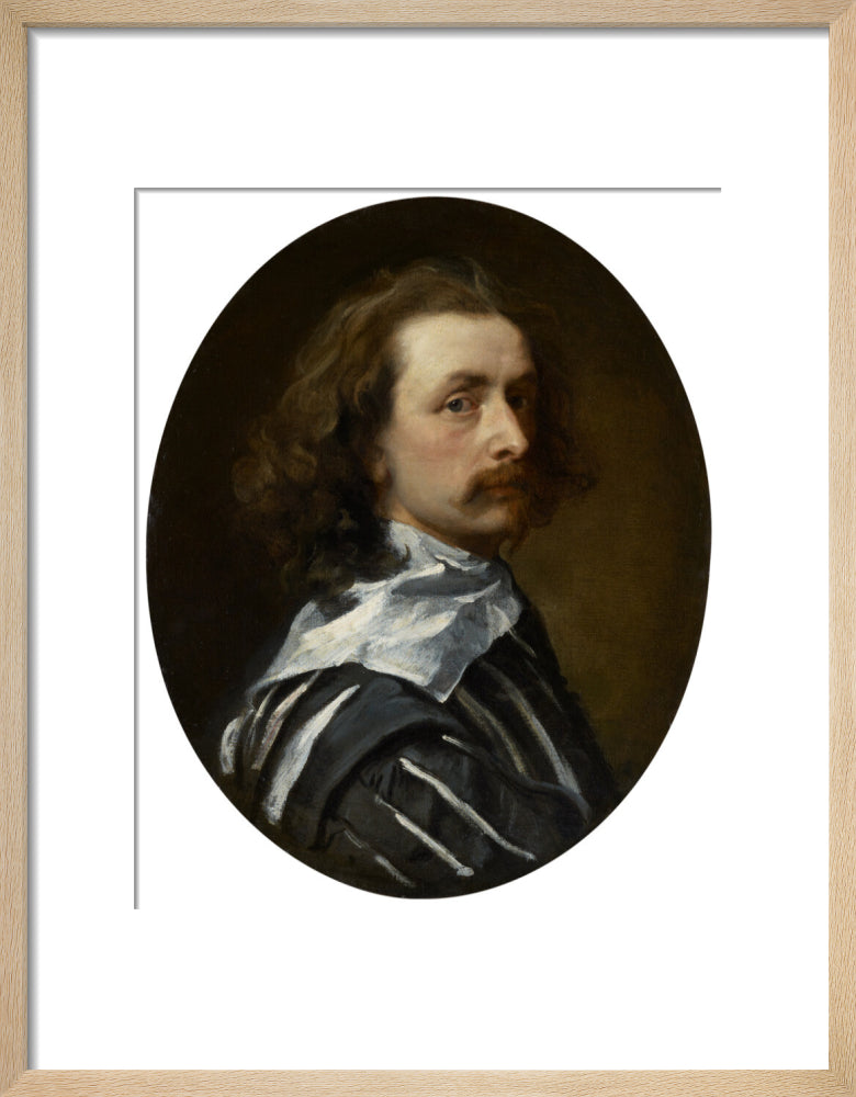 Sir anthony van dyck portrait print (art print, small, natural frame)
