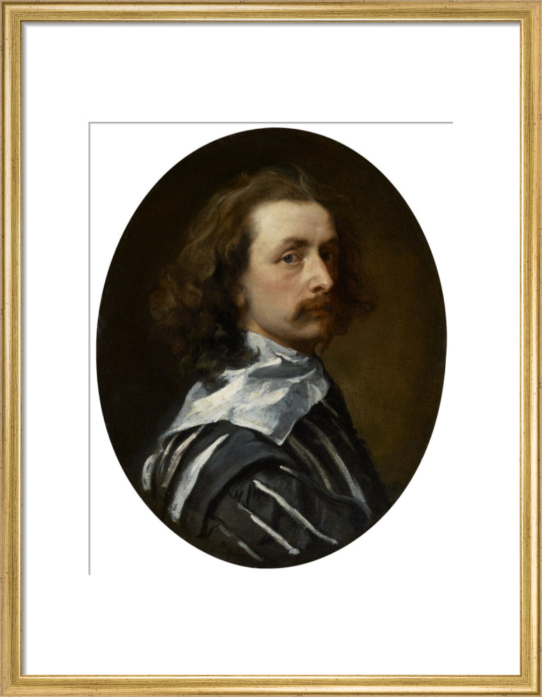 Sir anthony van dyck portrait print (art print, medium, gold frame)