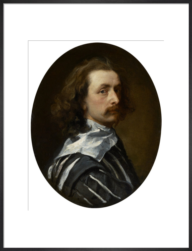 Sir anthony van dyck portrait print (art print, large, black frame)