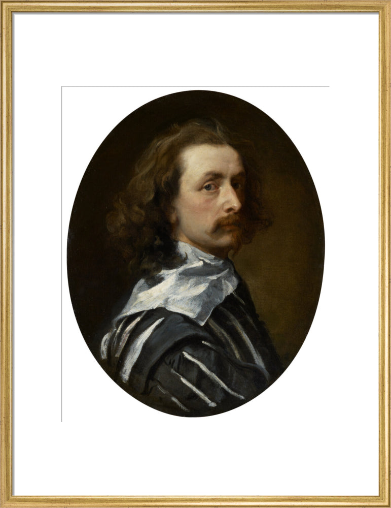 Sir anthony van dyck portrait print (art print, large, gold frame)