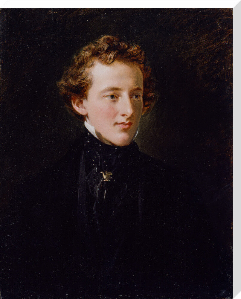 Sir john everett millais, 1st bt portrait print (stretched canvas, extra large, no frame)