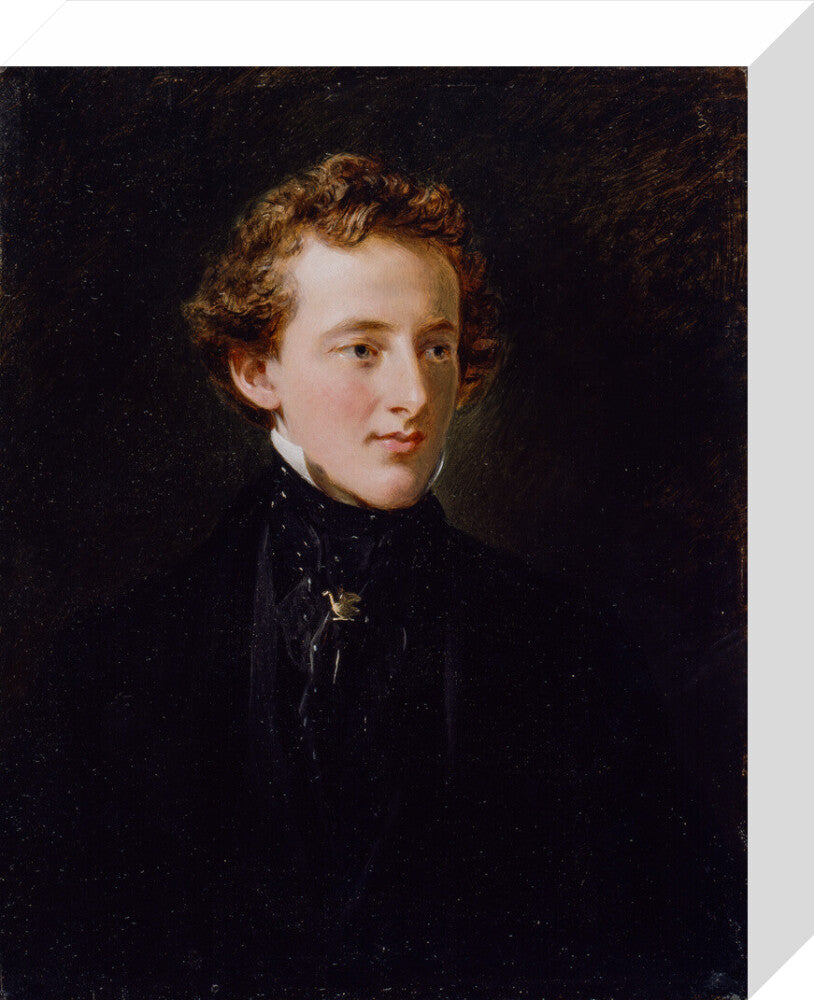 Sir john everett millais, 1st bt portrait print (stretched canvas, small, no frame)