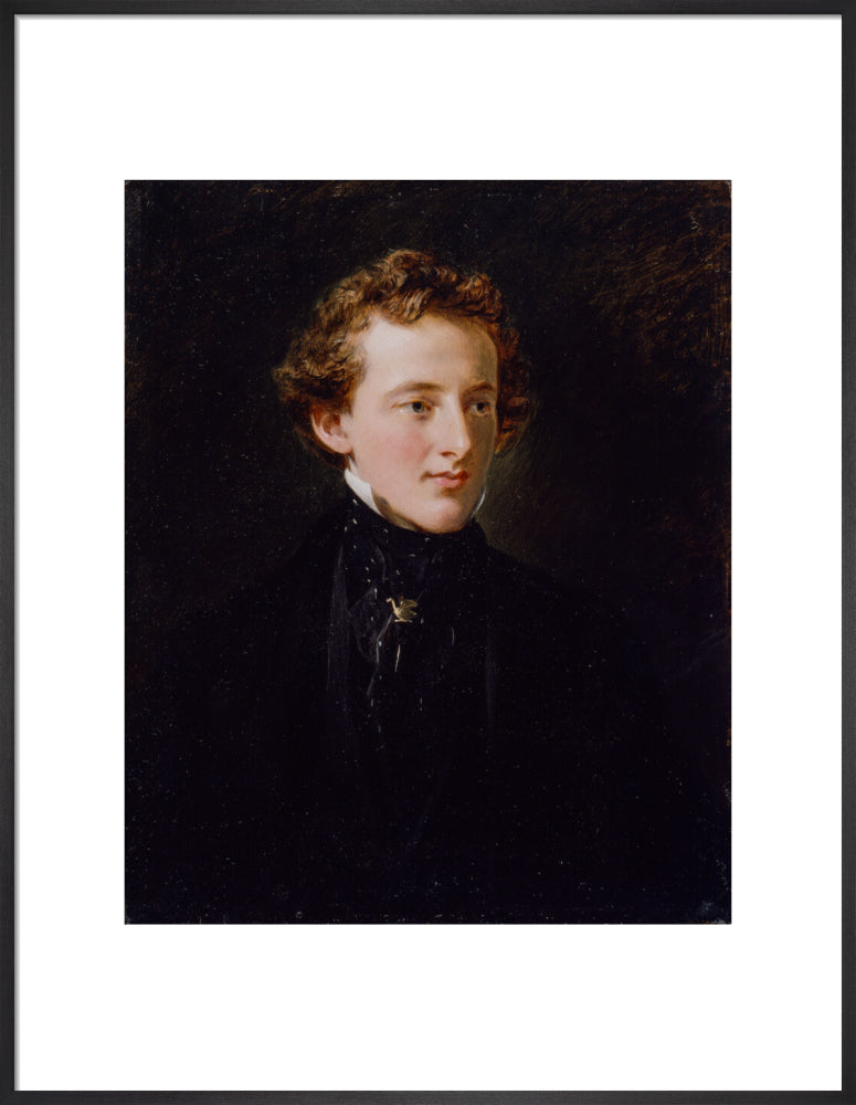 Sir john everett millais, 1st bt portrait print (art print, large, black frame)