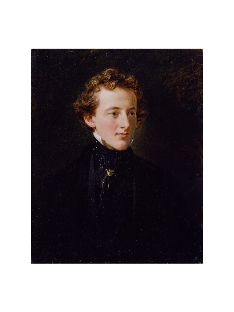 Sir john everett millais, 1st bt portrait print (art print, medium, no frame)