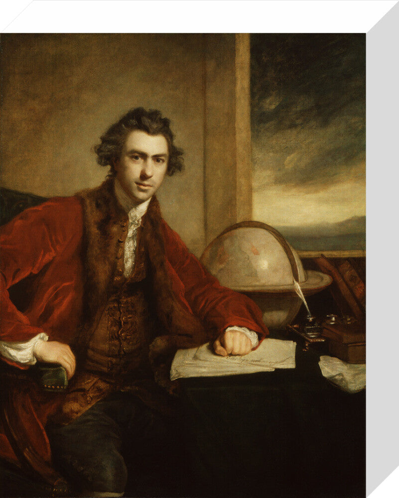Sir joseph banks, bt portrait print (stretched canvas, small, no frame)