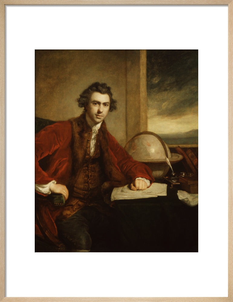 Sir joseph banks, bt portrait print (art print, medium, natural frame)
