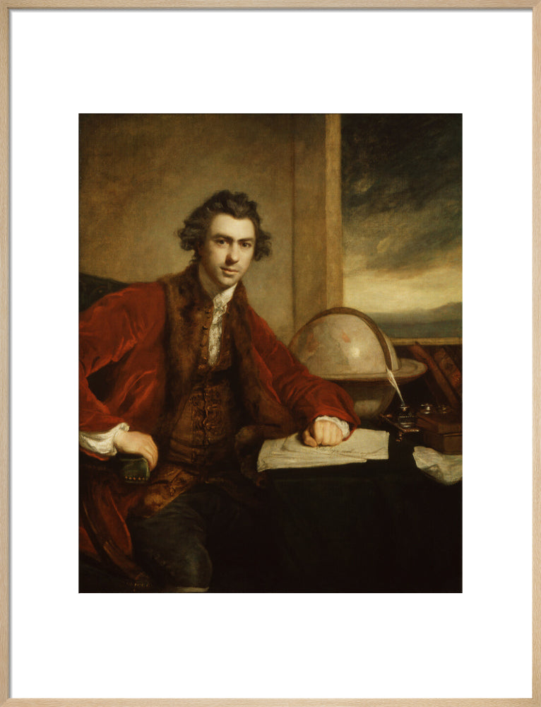 Sir joseph banks, bt portrait print (art print, large, natural frame)