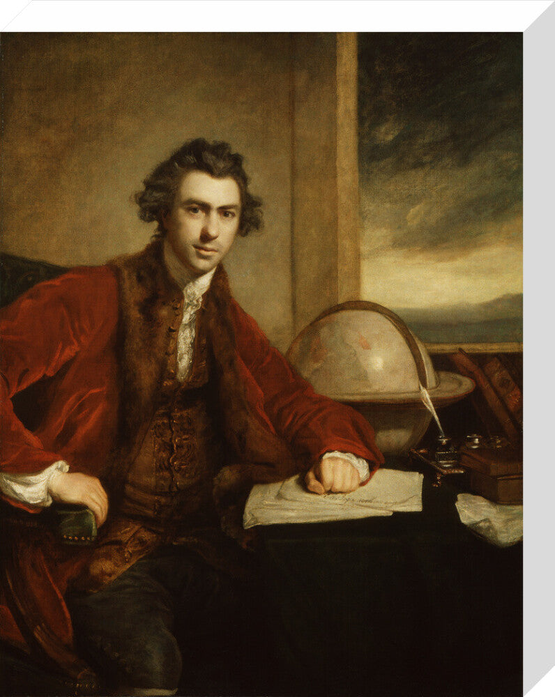 Sir joseph banks, bt portrait print (stretched canvas, medium, no frame)