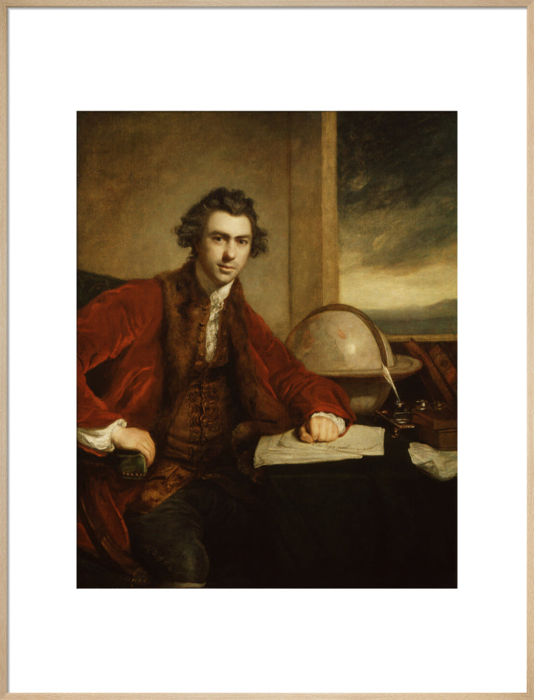 Sir joseph banks, bt portrait print (art print, extra large, natural frame)