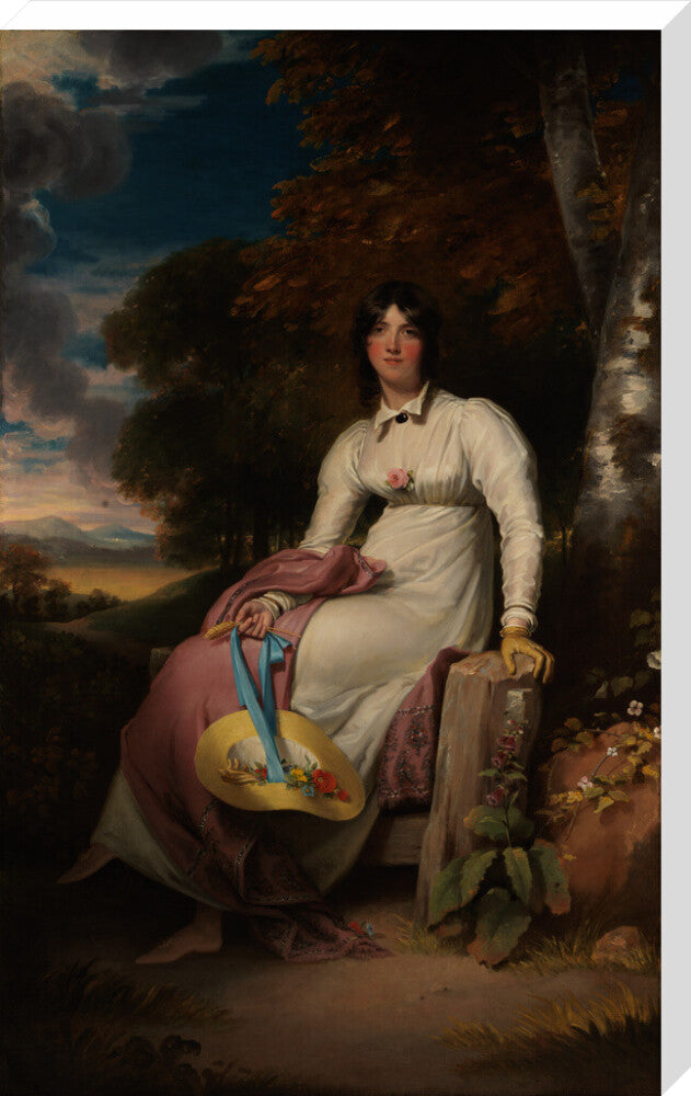 Sophia, lady burdett portrait print (stretched canvas, extra large, no frame)