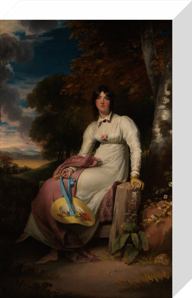 Sophia, lady burdett portrait print (stretched canvas, small, no frame)