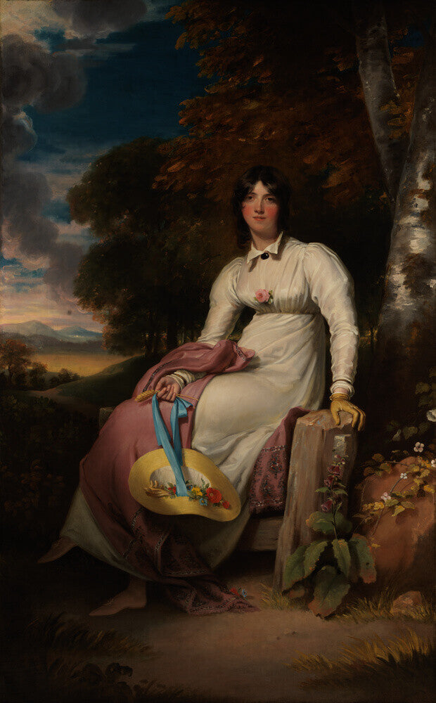 Sophia, lady burdett portrait print