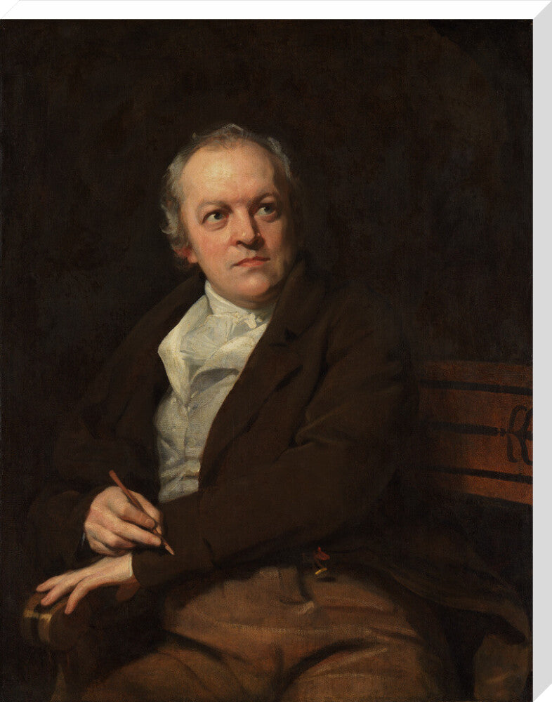 William blake portrait print (stretched canvas, extra large, no frame)