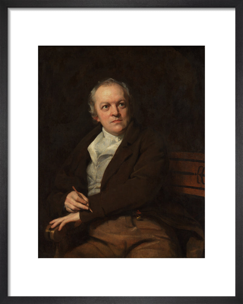 William blake portrait print (art print, small, black frame)