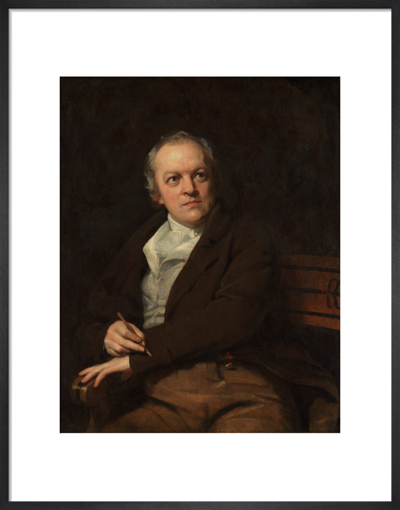 William blake portrait print (art print, medium, black frame)