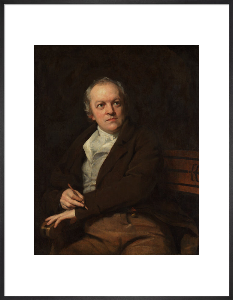William blake portrait print (art print, large, black frame)