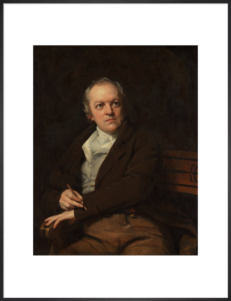 William blake portrait print (art print, extra large, black frame)