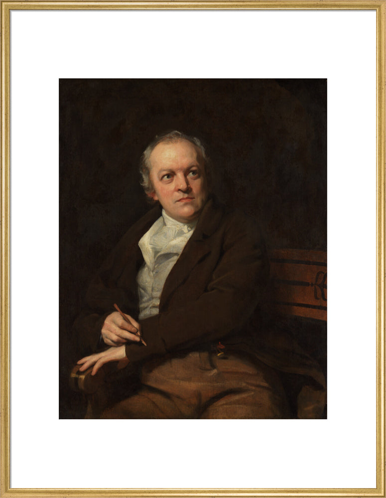 William blake portrait print (art print, extra large, gold frame)