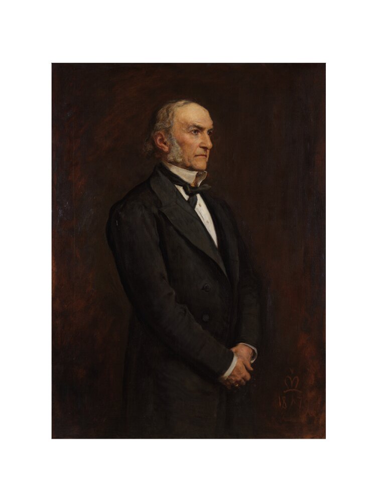 William ewart gladstone portrait print (art print, large, no frame)