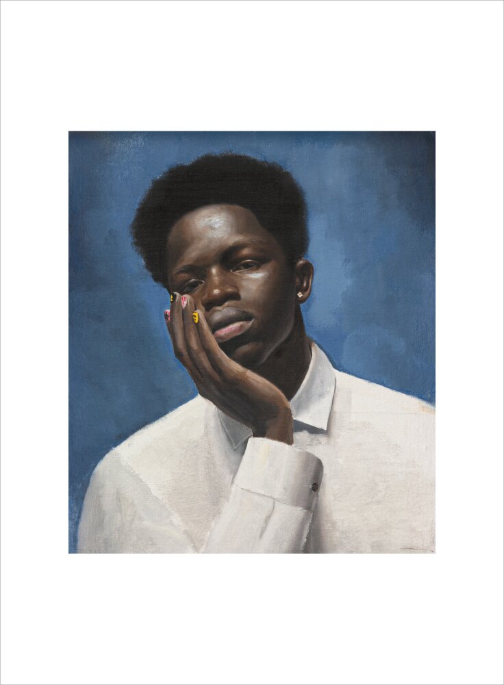 Sheikh in blue (art print, medium, no frame)