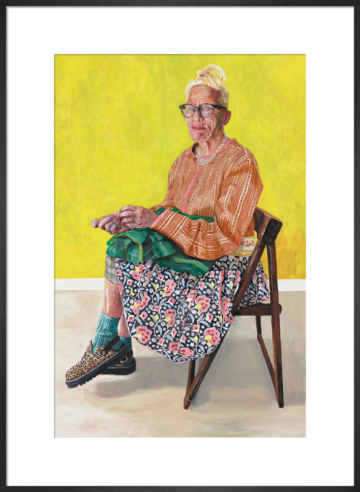 Diane (art print, large, black frame)