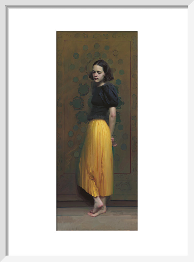 Turning thirteen (art print, small, white frame)