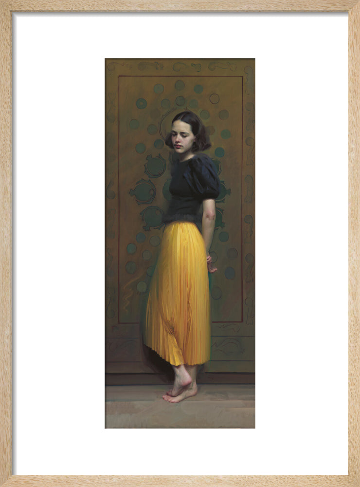 Turning thirteen (art print, small, natural frame)