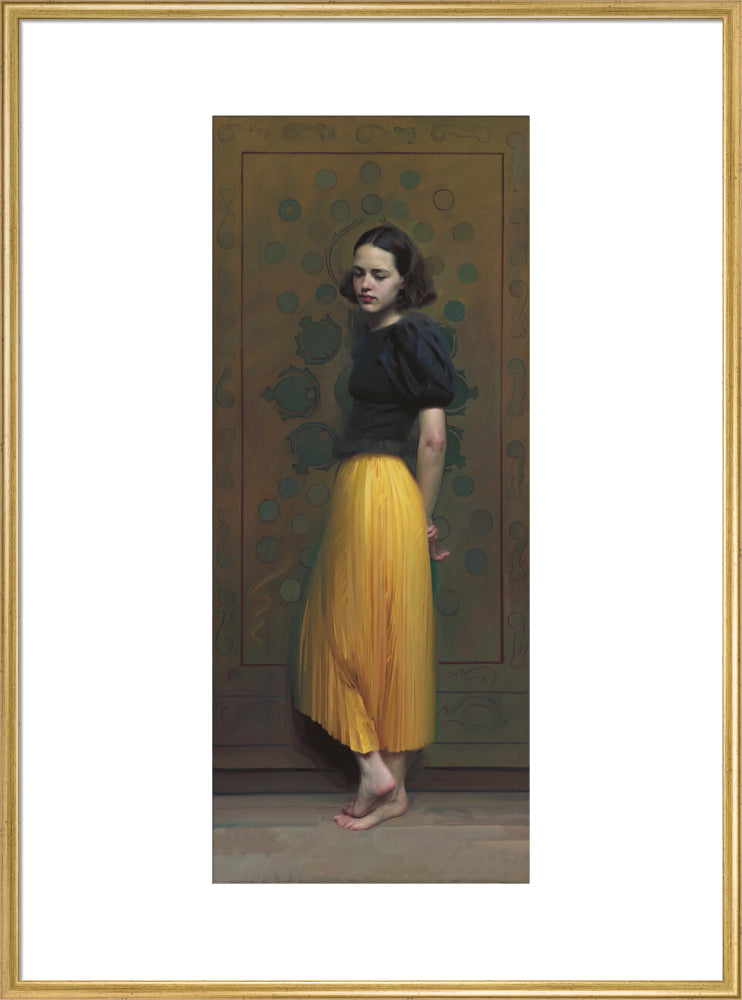 Turning thirteen (art print, extra large, gold frame)