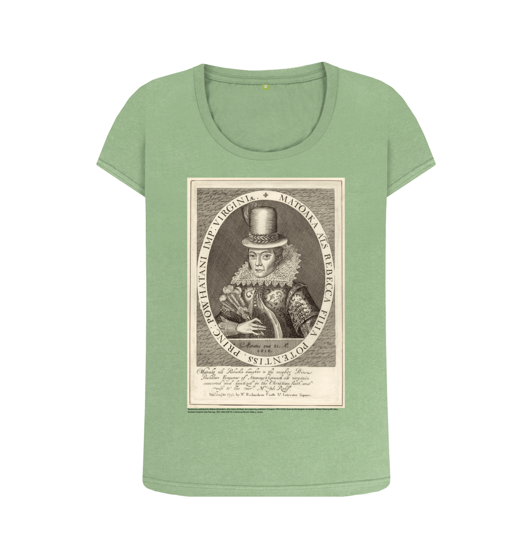 Sage printed t shirt front