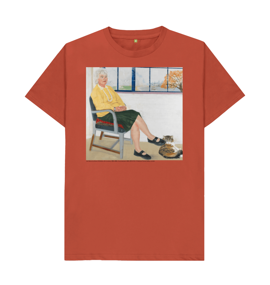 Rust printed t shirt front