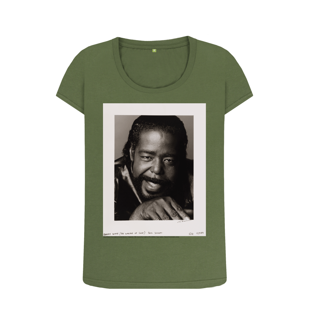 Khaki printed t shirt front