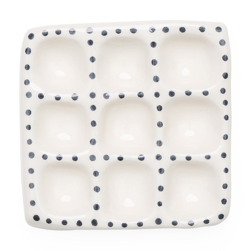 Table grid ceramic artists palette front