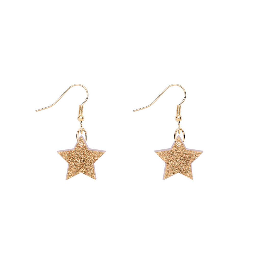 Tatty devine star charm earrings gold dust