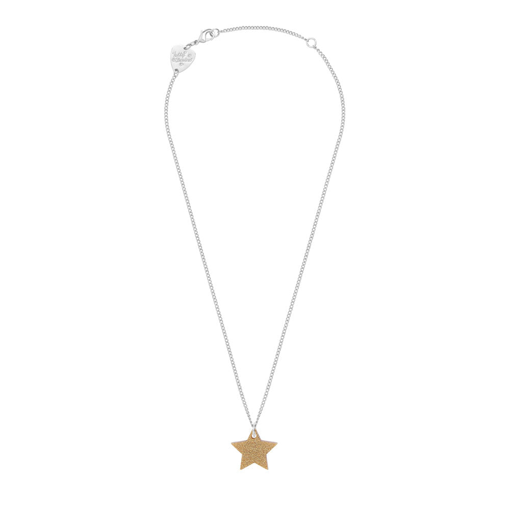Tatty devine star charm pendant gold dust