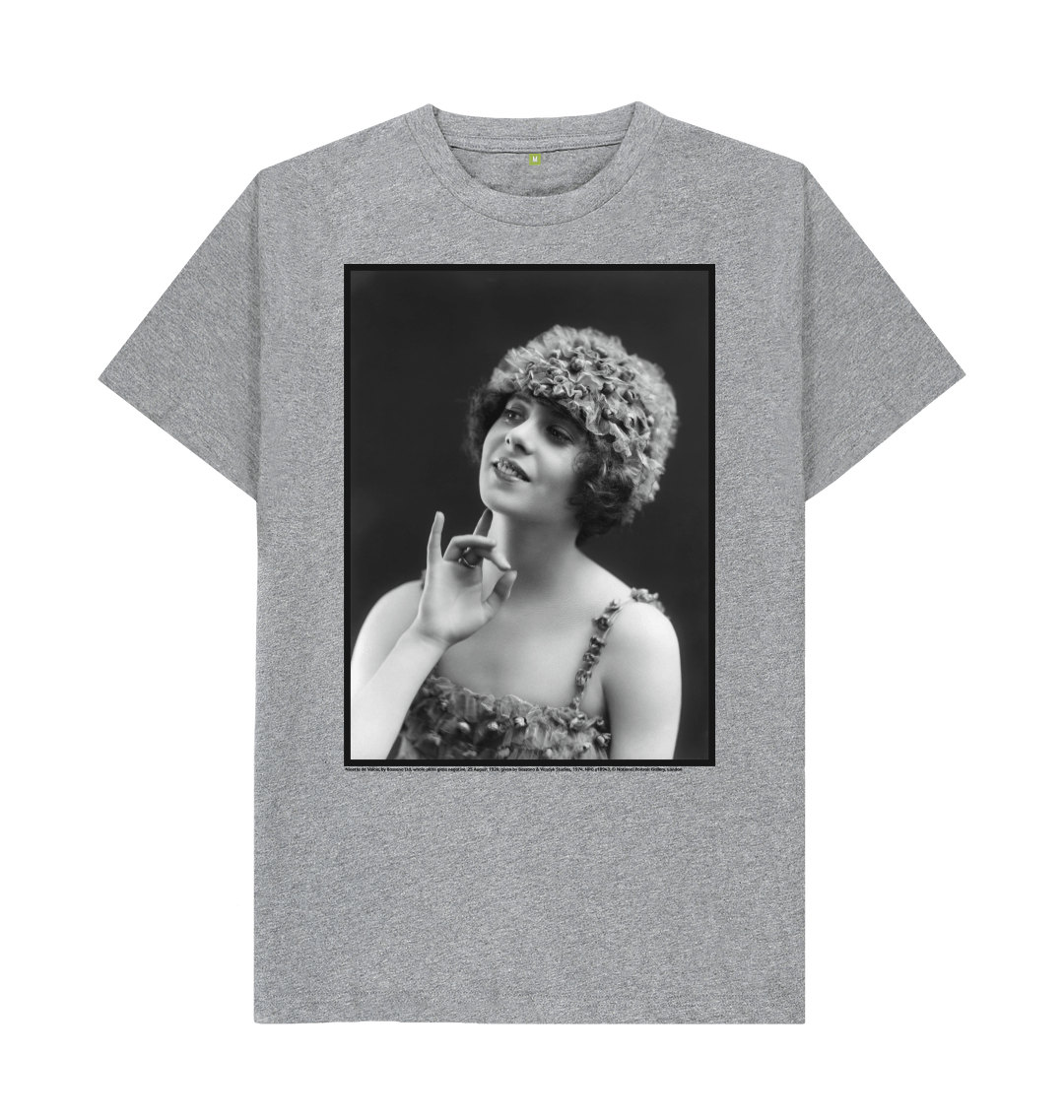 Athletic grey printed t shirt front