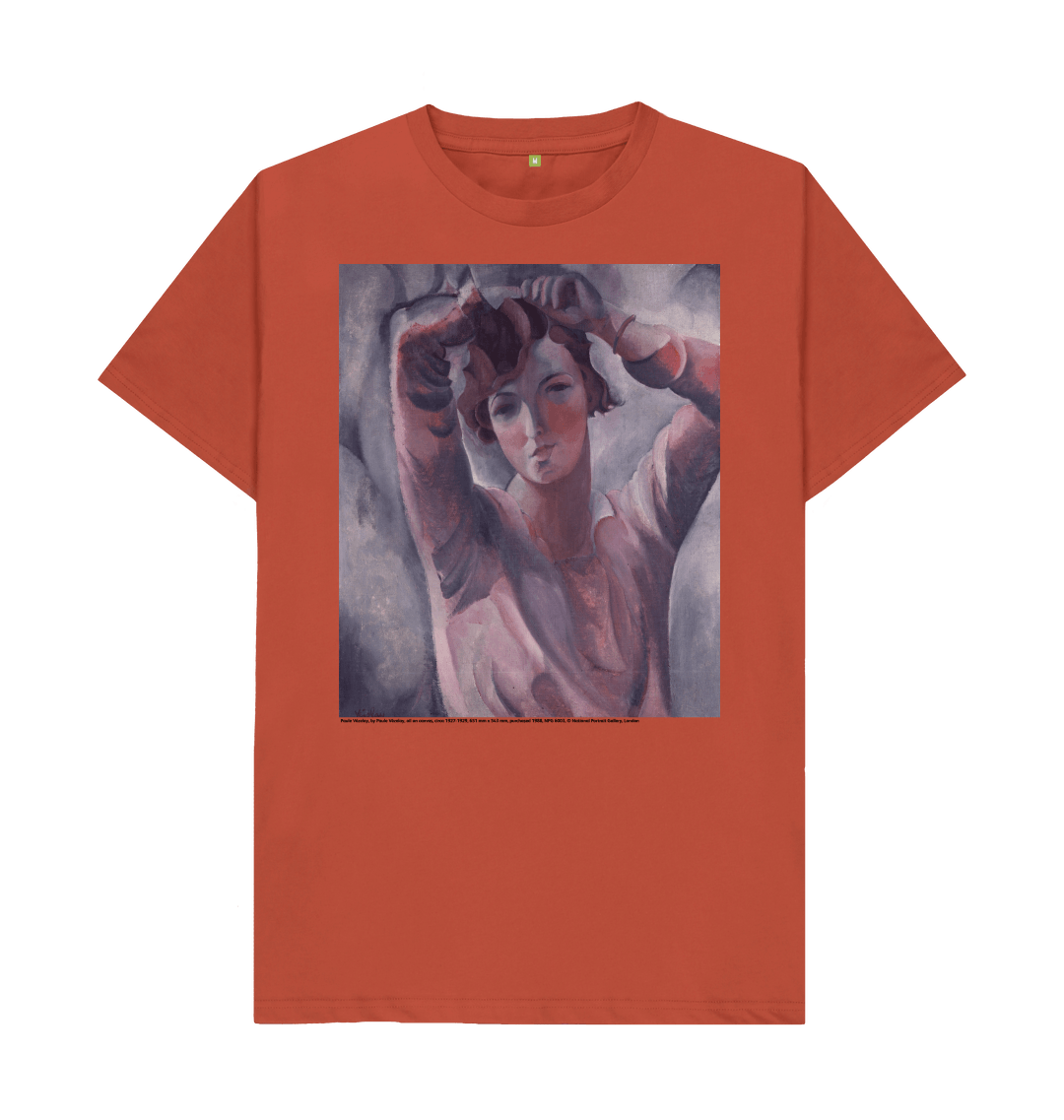 Rust printed t shirt front
