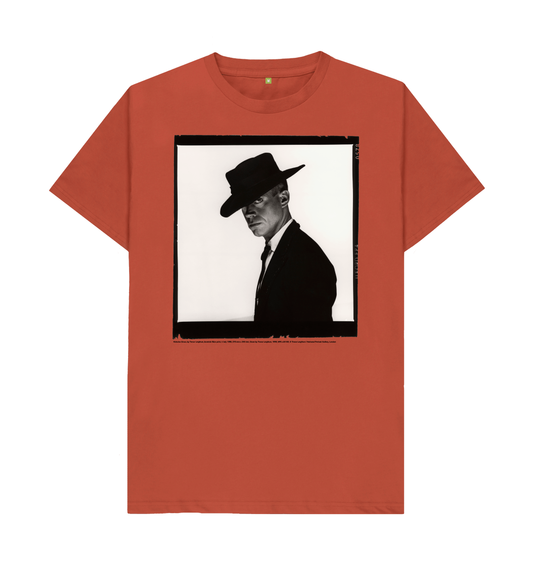 Rust printed t shirt front